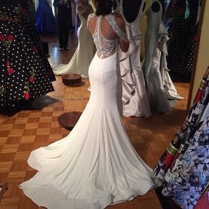 White Sequenced Prom/Bridal Dress from Boutique